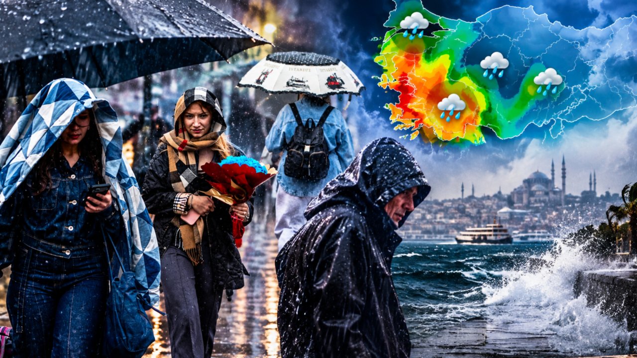 Meteoroloji'den sarı kodlu uyarı var! İstanbul dahil birçok kentte kuvvetli sağanak bekleniyor