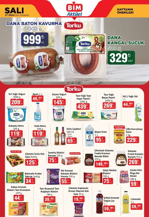 BİM aktüel 27-28-30 Ekim ürünler kataloğu! BİMe bu hafta neler geliyor?