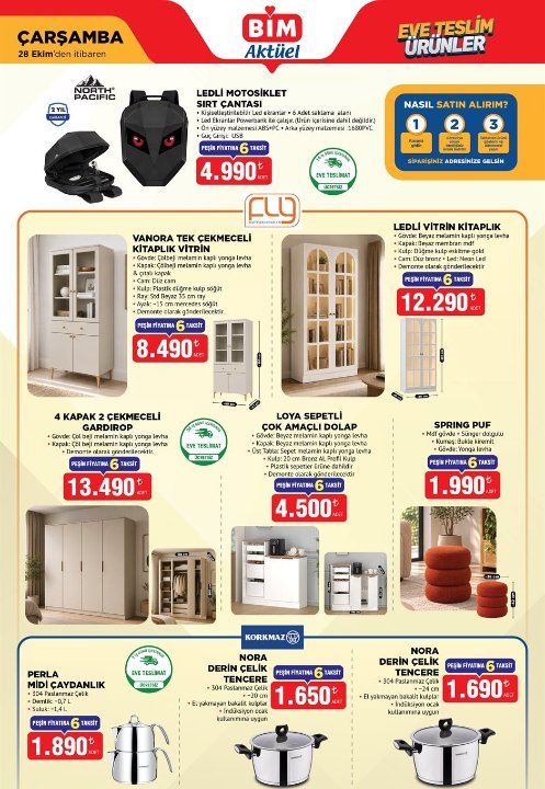 BİM aktüel 27-28-30 Ekim ürünler kataloğu! BİMe bu hafta neler geliyor?