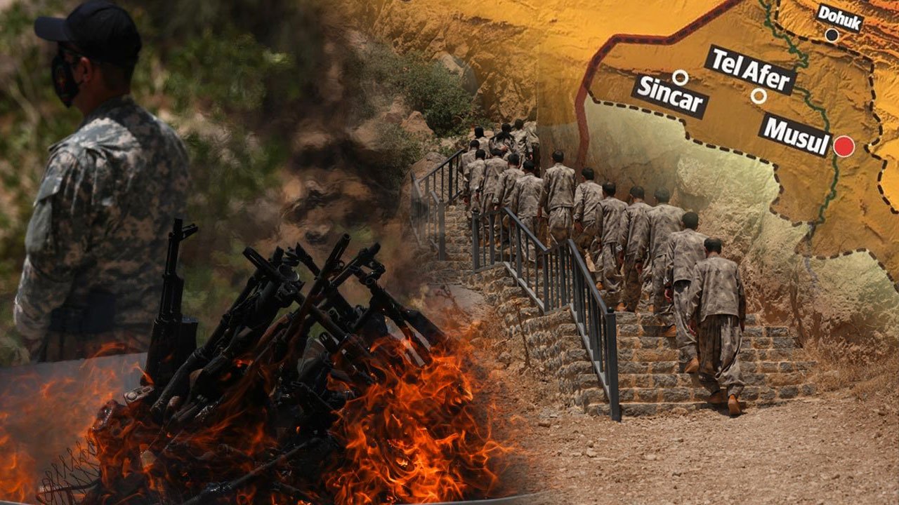 PKK'nın Sincar'daki kolu 'YBŞ' silah bırakıyor! Irak ordusuna entegre olacaklar 