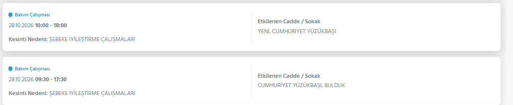 Ankara elektrik kesintisi 28-29 Ekim! Başkent EDAŞ elektrik kesintisi programı
