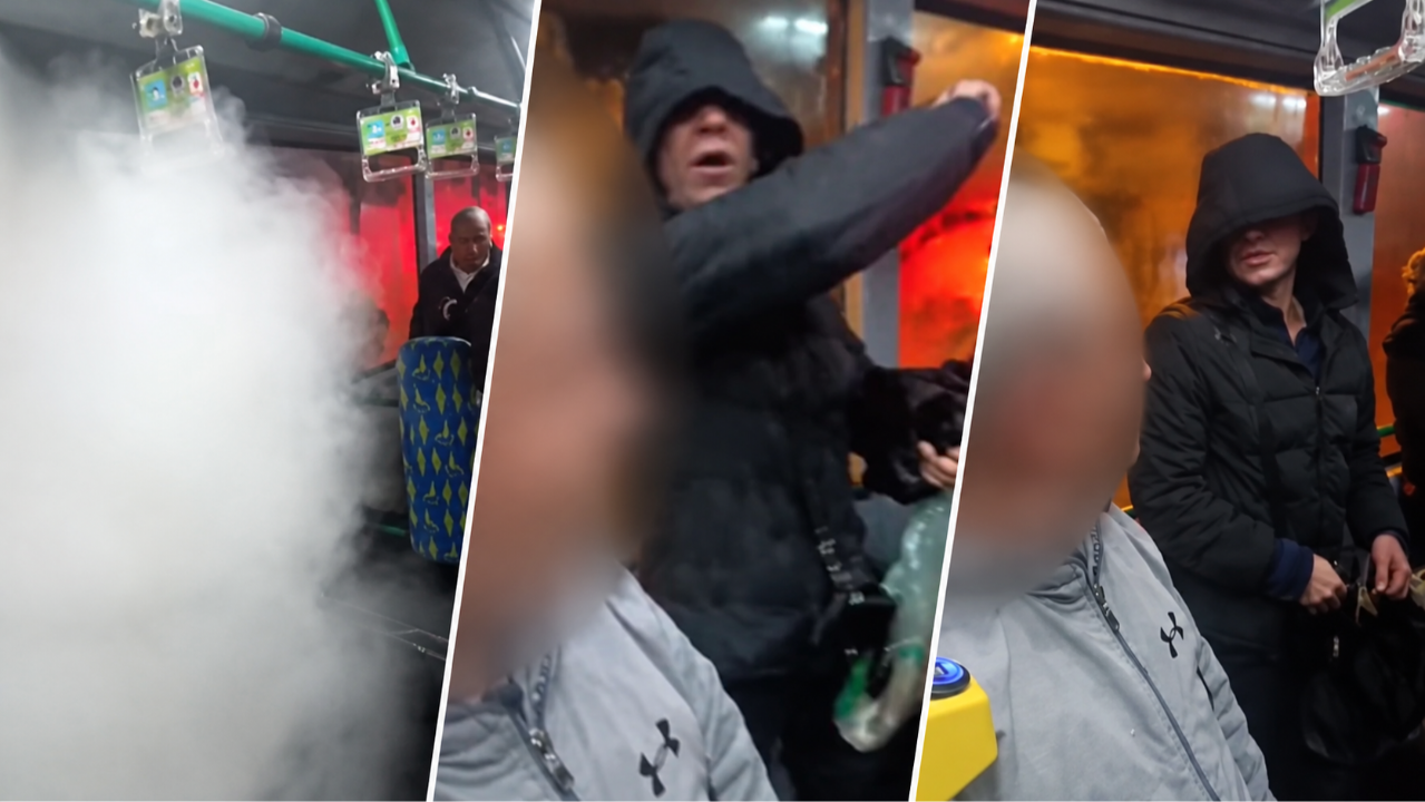 Kadıköy'de otobüste biber gazlı kavga! Yolcular panikle dışarı kaçtı
