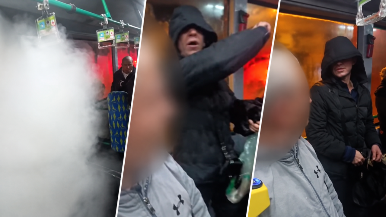 Kadıköy'de otobüste biber gazlı kavga