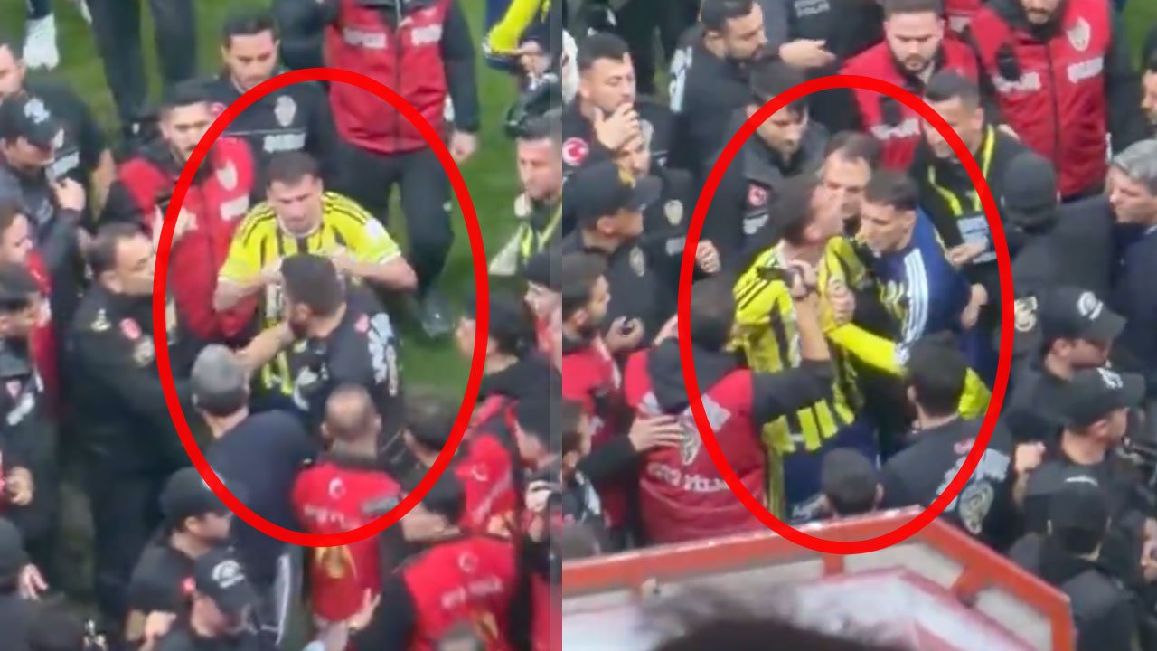 Mert Hakan Yandaş, derbi sonrası polisle tartıştı