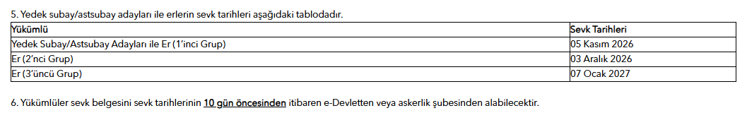 MSB sevk tarihlerini açıklandı! Askerlik sevk belgesi nasıl alınır?