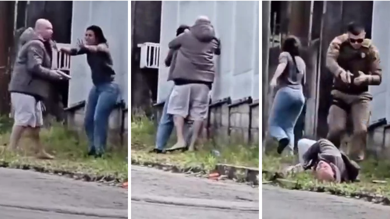Sokak ortasında aksiyon filmlerini aratmayan olay! Eşini silahla rehin aldı