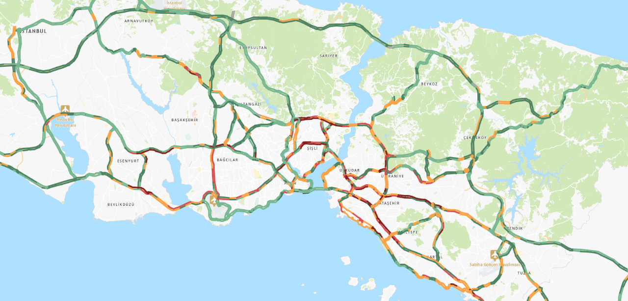 İstanbulda 29 Ekim öncesi trafik kilitlendi! Yoğunluk yüzde 89a ulaştı