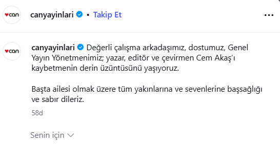 Kısa bir süre önce oğlunu kaybetmişti! Cem Akaş kimdir, neden öldü?