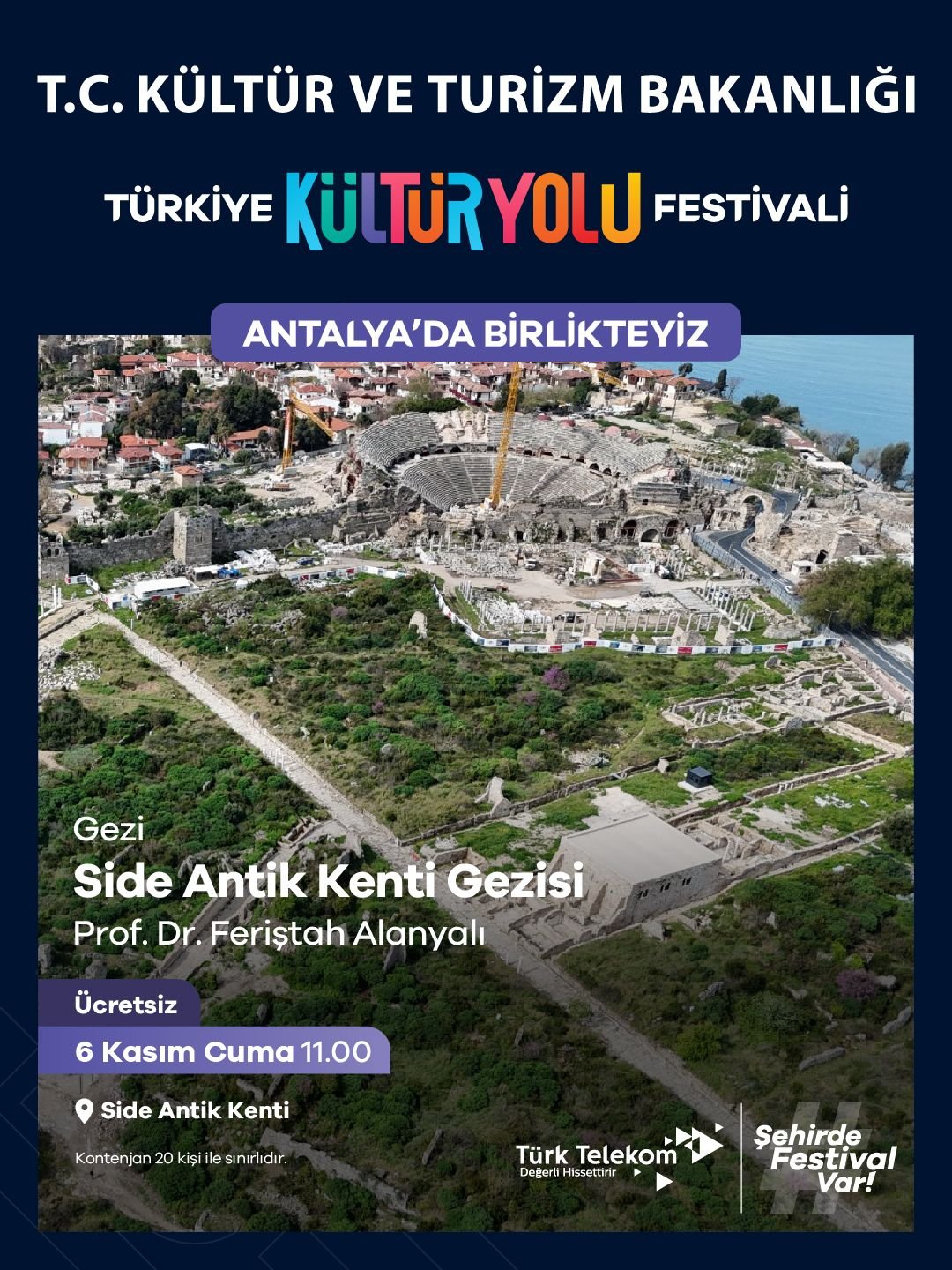 Türkiye’nin turizm başkenti Antalya, Türkiye Kültür Yolu Festivaline ev sahipliği yapacak