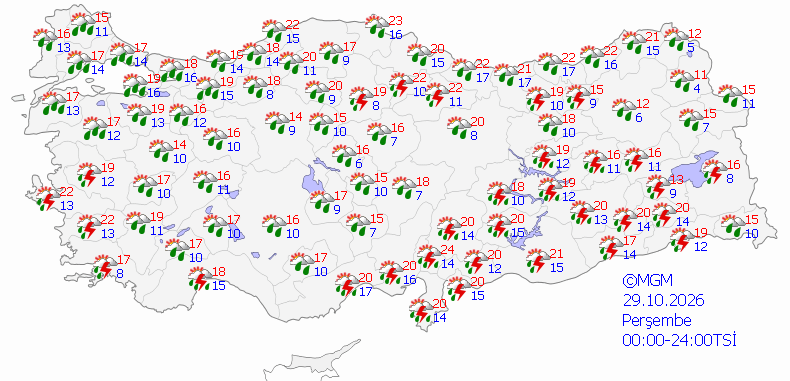 Yarın yağmur var mı? 29 Ekim İstanbul, Ankara, İzmir, Antalya, Bursa hava durumu