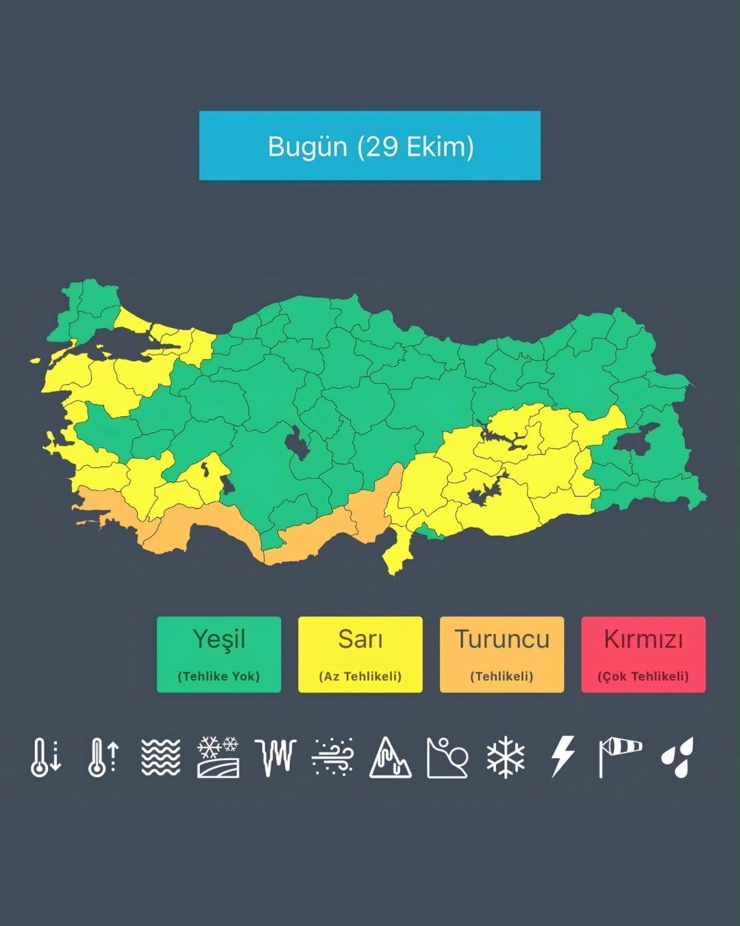 Bakan Çiftçi’den yeni sağanak uyarısı! İstanbul dahil 30 ile sarı ve turuncu kod verildi
