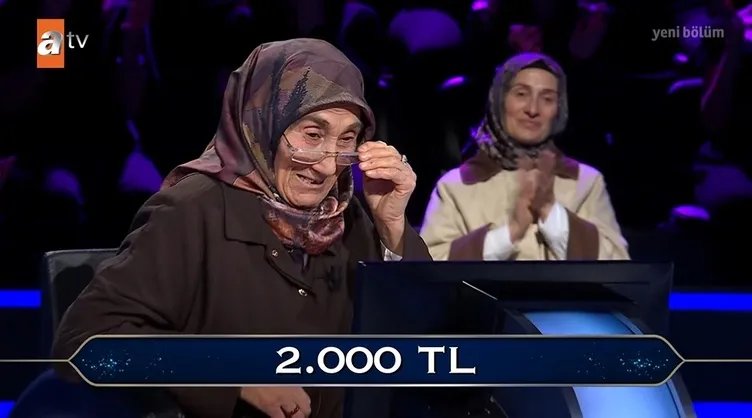 71 yaşındaki Gülfidan Teyze Milyoner'e damgasını vurdu! "Umre param çıktı"