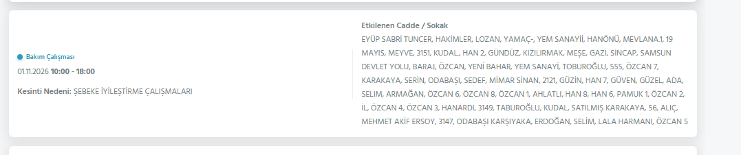 Ankara elektrik kesintisi 1-2 Kasım! Başkent EDAŞ elektrik kesintisi yaşanan ilçeler