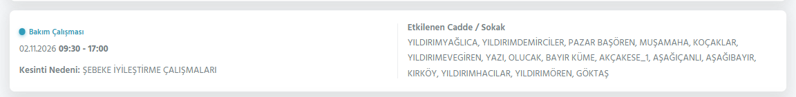 Ankara elektrik kesintisi 1-2 Kasım! Başkent EDAŞ elektrik kesintisi yaşanan ilçeler