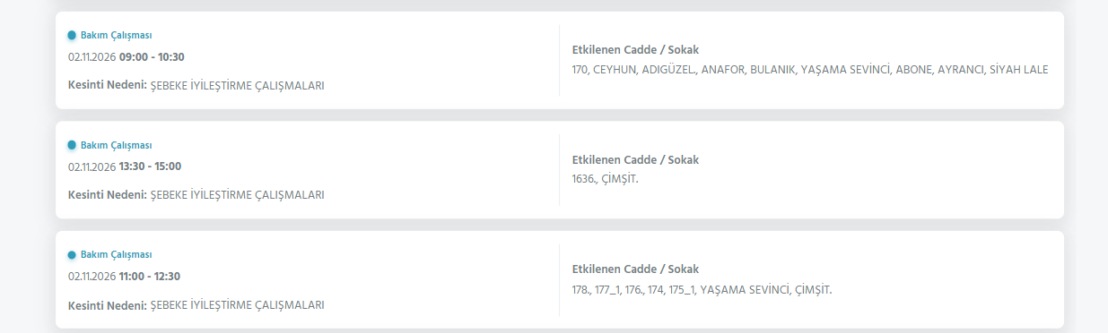 Ankara elektrik kesintisi 1-2 Kasım! Başkent EDAŞ elektrik kesintisi yaşanan ilçeler