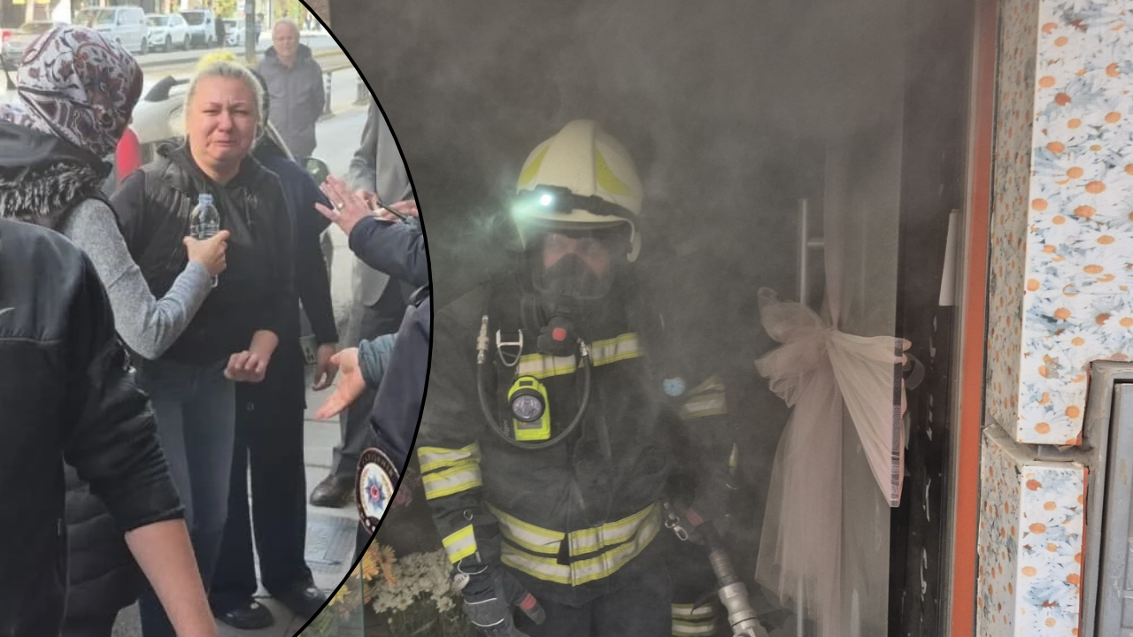 Çiçekçi dükkanında yangın! İşletme sahibi gözyaşlarına boğuldu: Dükkanım gitti 