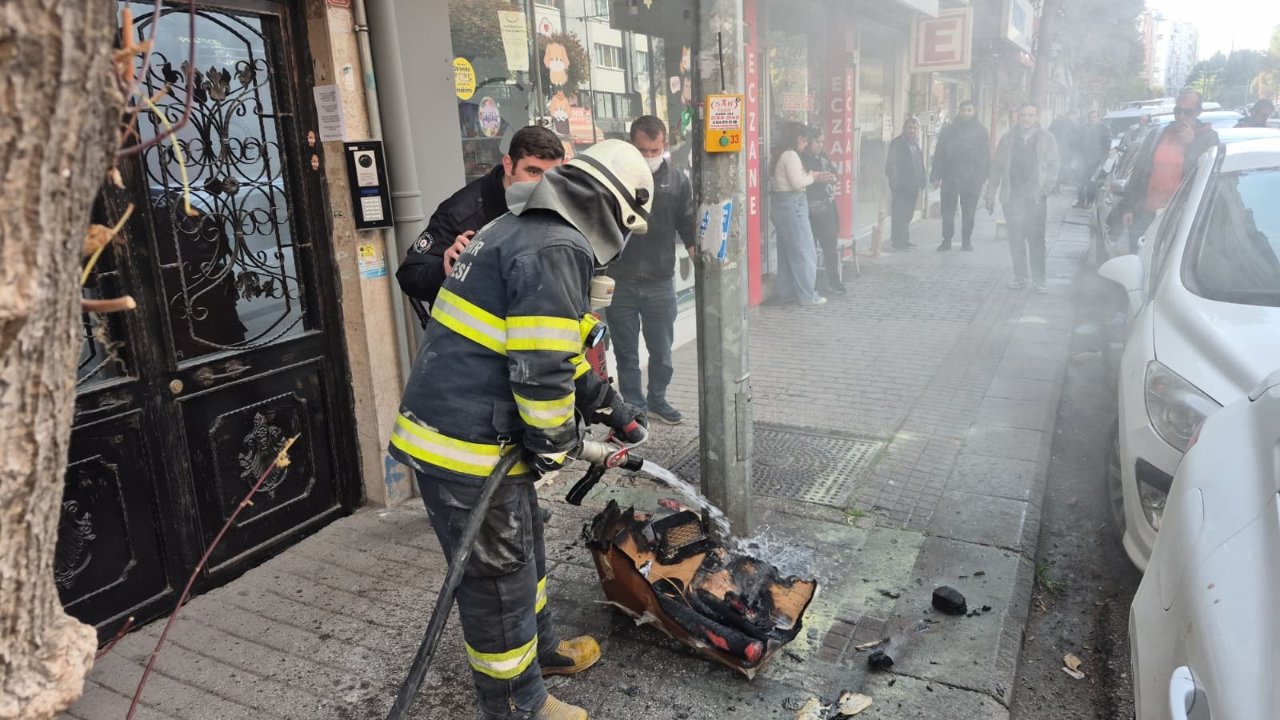 Çiçekçi dükkanında yangın! İşletme sahibi gözyaşlarına boğuldu: Dükkanım gitti