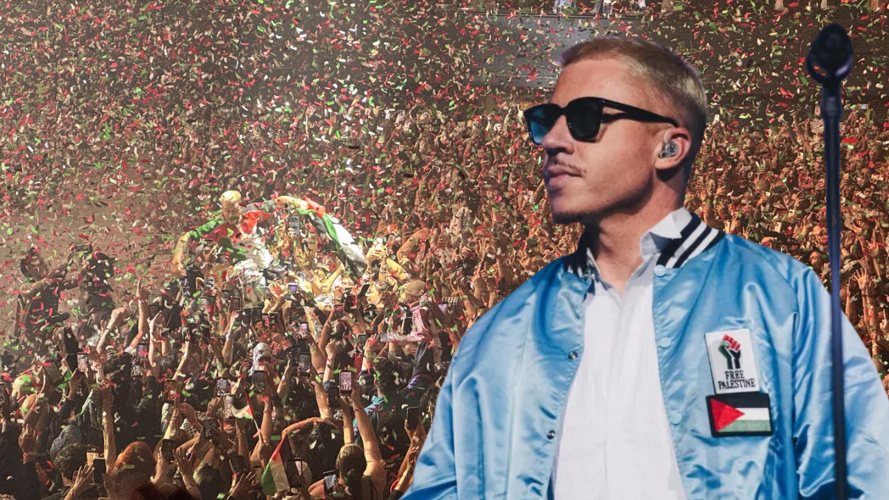 Londra’da tarihi gece! Macklemore'un konserinde 10 bin kişi 'Özgür Filistin' için tek ses oldu 