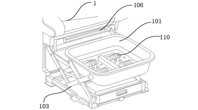 Otomobillere ayak banyosu: Koltuk altına gizlenen sistem için patent başvurusu