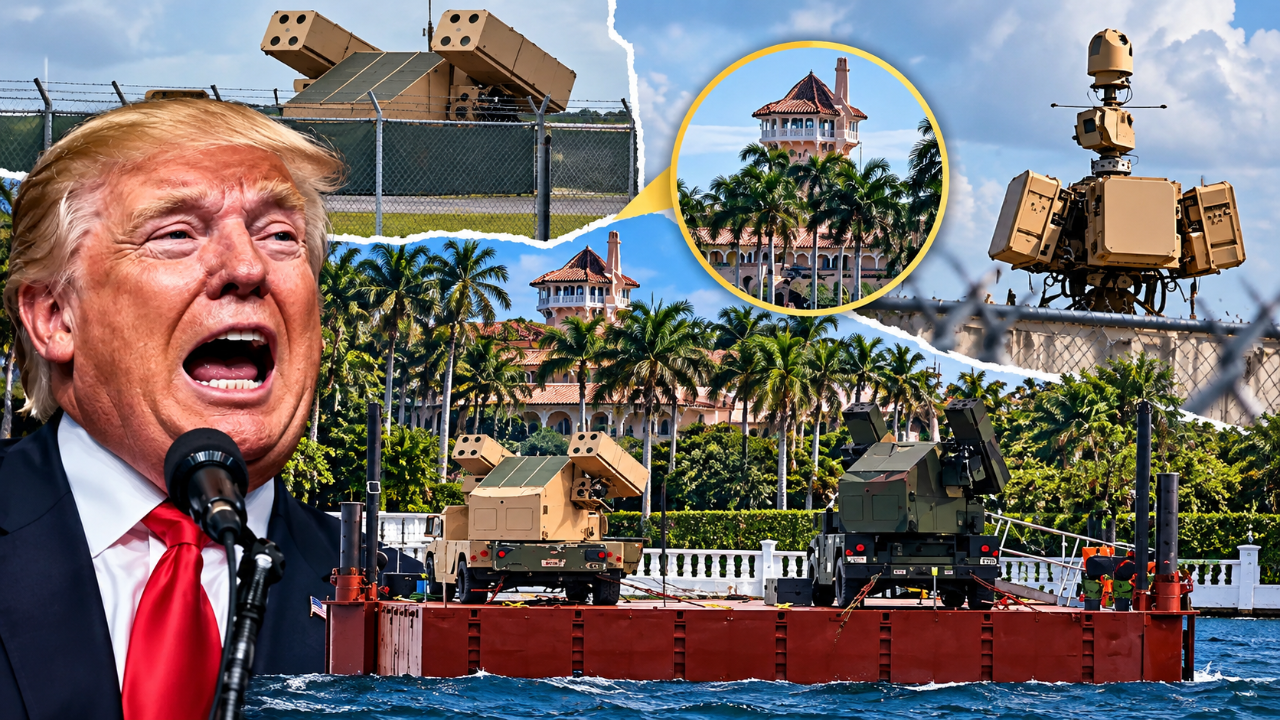 Trumpın malikanesinde neler oluyor? 4 Kasım öncesinde evinde füze sistemleri ortaya çıktı