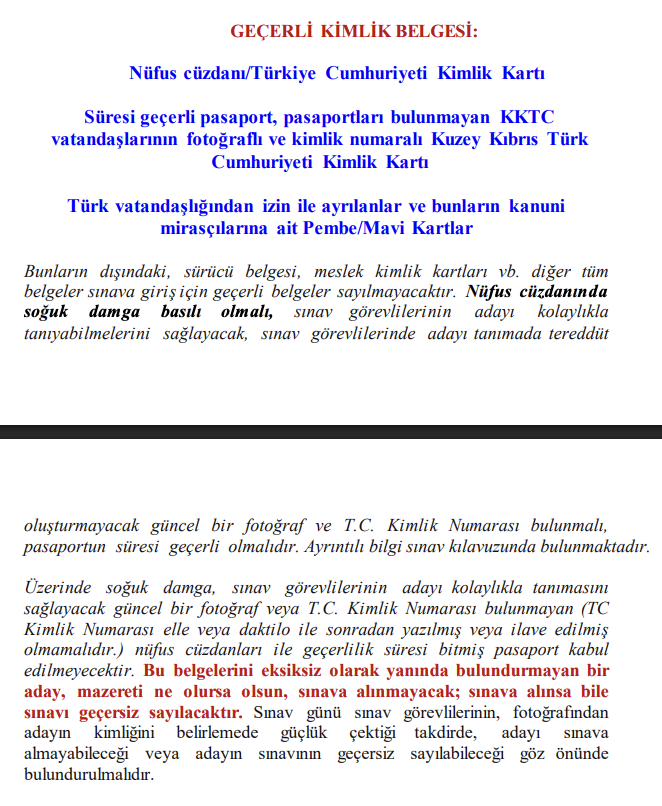Araba anahtarı ile KPSS sınavına girilir mi? Ehliyetle KPSSye girilir mi?