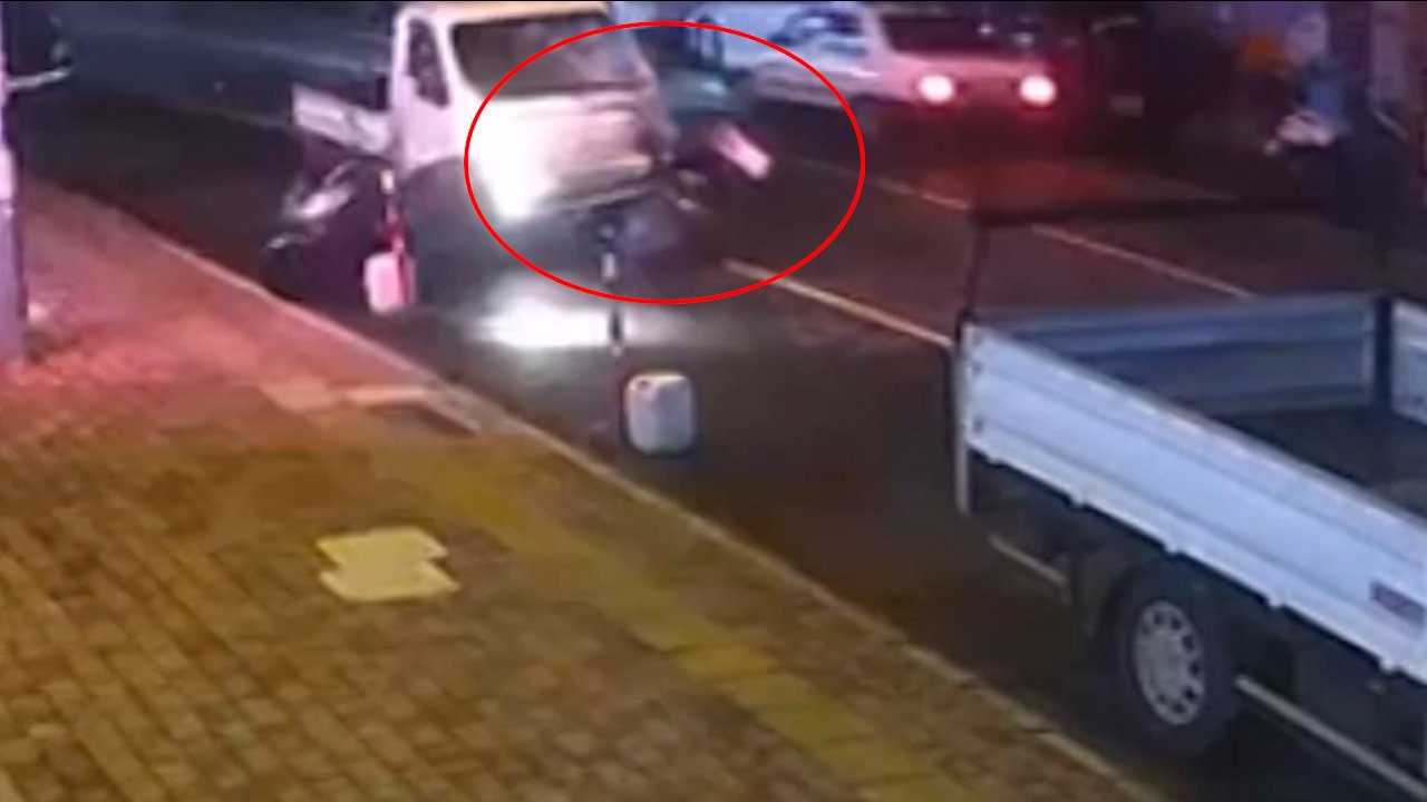 50 metre sürükleyip olay yerinden kaçtı! Üniversiteli Tayfun'u hayattan koparan çarpışma kamerada