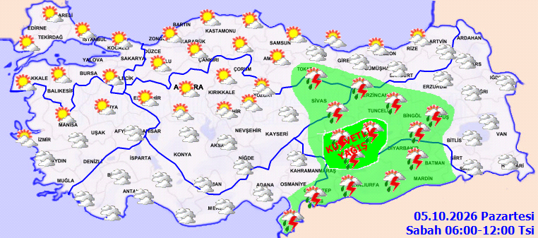 Bugün yağmur var mı? 5 Ekim İstanbul, Ankara, İzmir, Antalya, Bursa hava durumu