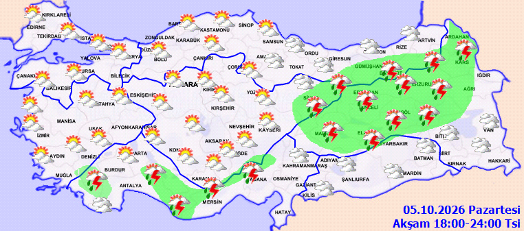 Bugün yağmur var mı? 5 Ekim İstanbul, Ankara, İzmir, Antalya, Bursa hava durumu
