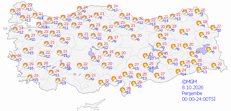 Etkisi 5 gün sürecek! Meteoroloji 5 günü paylaştı, ‘pastırma’ sıcağı için tarih verdi, termometreler 33 dereceyi görecek