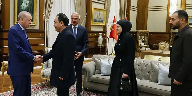 Cumhurbaşkanı Erdoğan, Filistinli Hind Rajab'ın ailesini kabul etti
