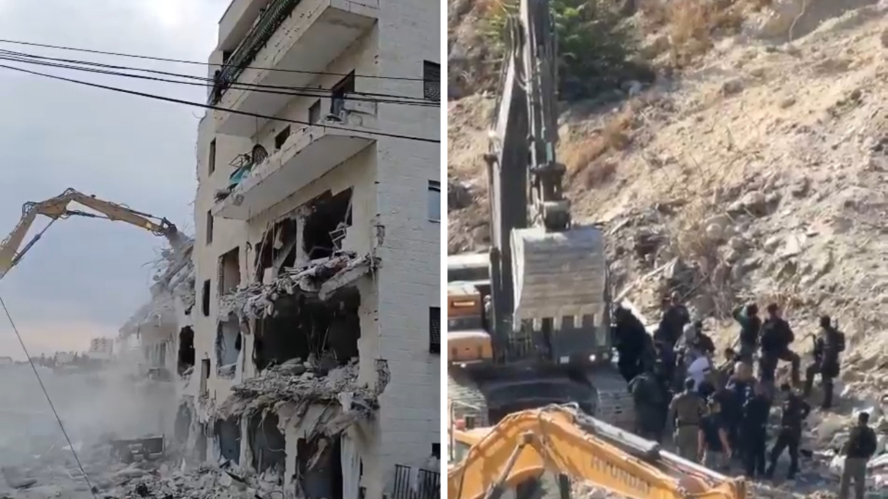 İsrailli Bakan Ben-Gvir’den skandal hamle! Filistinlilerin evi yıkılırken buldozere çıkıp poz verdi