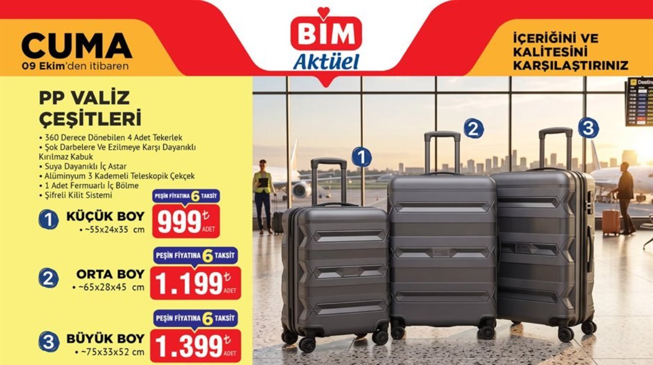 9 Ekim BİM aktüel ürünler kataloğu satışa çıkıyor! BİMe bu Cuma neler geliyor?