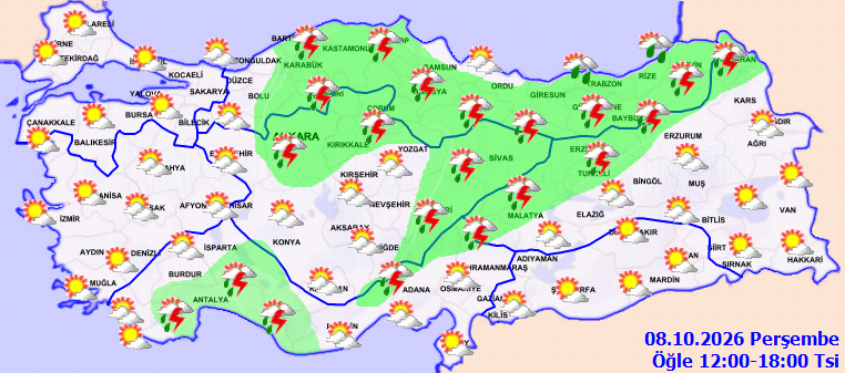Bugün yağmur var mı, 8 Ekim Perşembe hava nasıl olacak? Meteoroloji'den günün tahmini