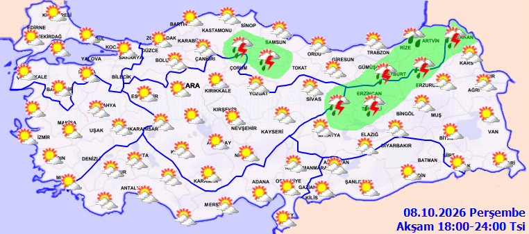 Bugün yağmur var mı, 8 Ekim Perşembe hava nasıl olacak? Meteoroloji'den günün tahmini