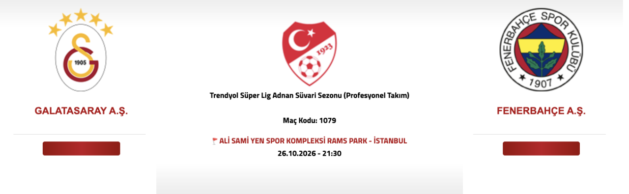 İşte derbi tarihleri! Galatasaray Fenerbahçe maçı ne zaman, GS-FB maçı saat kaçta?