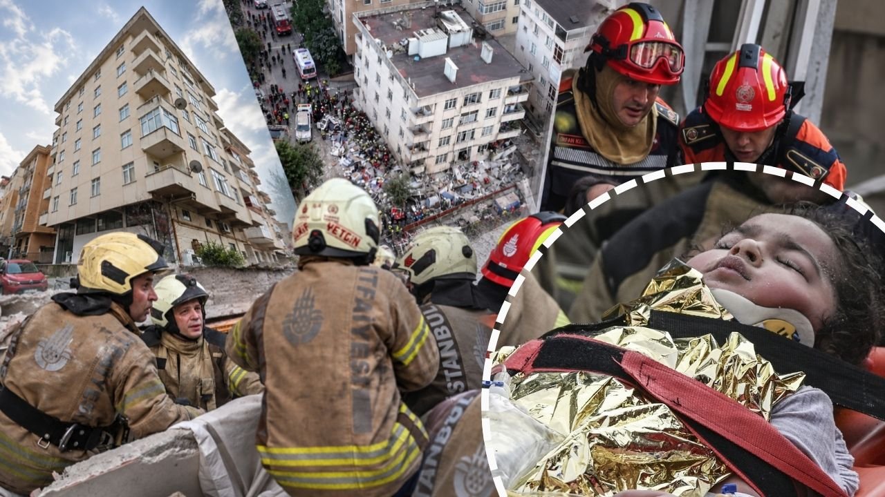 Maltepe’de 7 katlı binada çökme: 2 kişi hayatını kaybetti