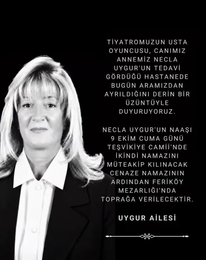 Necla Uygur hayatını kaybetti! Cenaze programı belli oldu
