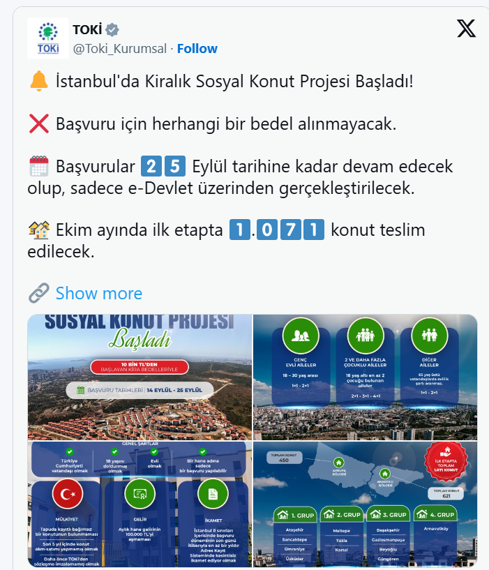 TOKİ kiralık konut kura takviminde son durum! İstanbul kiralık sosyal konut kuraları ne zaman?