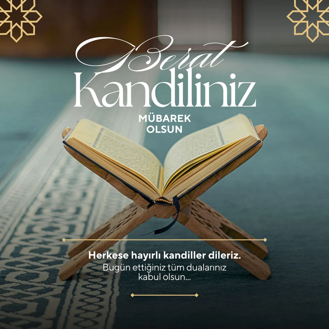 En güzel Berat Kandili mesajları! Resimli, dualı, anlamlı 'Hayırlı Kandiller' mesajları 2026