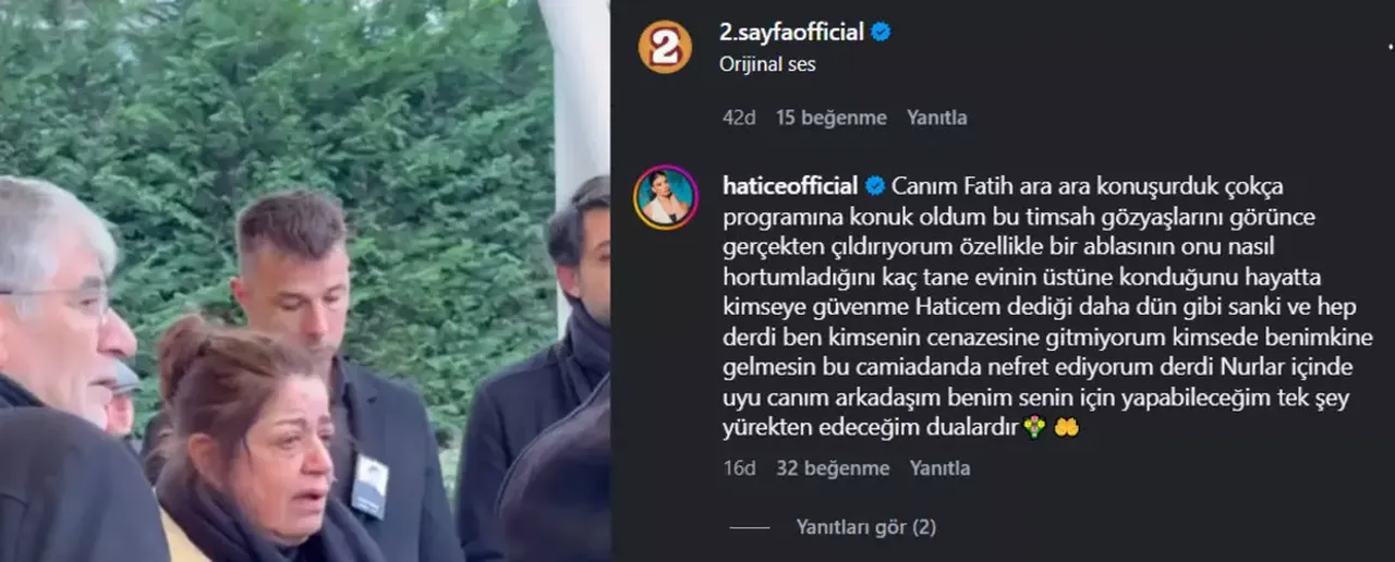 Fatih Ürek'in ablası cenazede bayıldı, şarkıcı Hatice çıldırdı! "Timsah gözyaşları..."