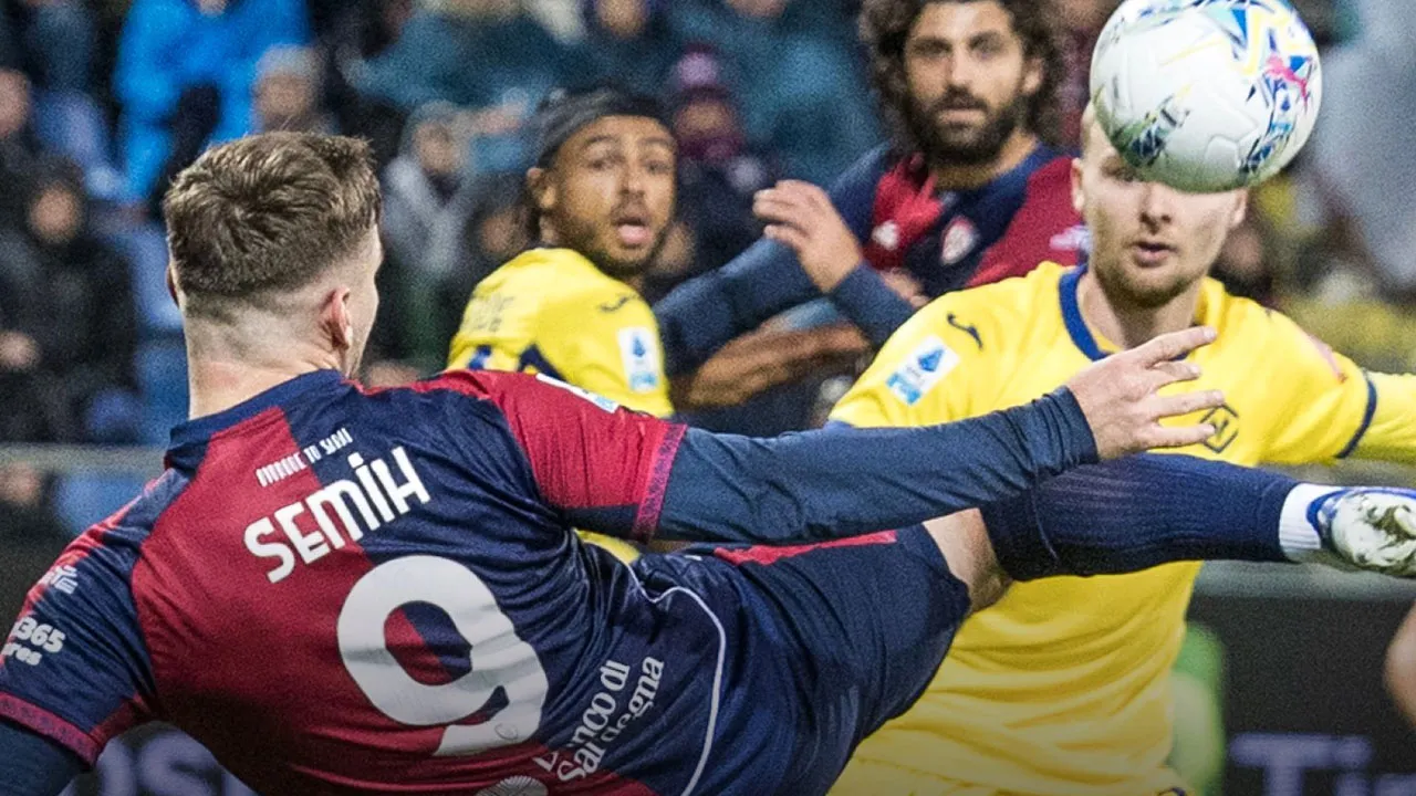 Semih Kılıçsoy sahne aldı, Cagliari farka gitti