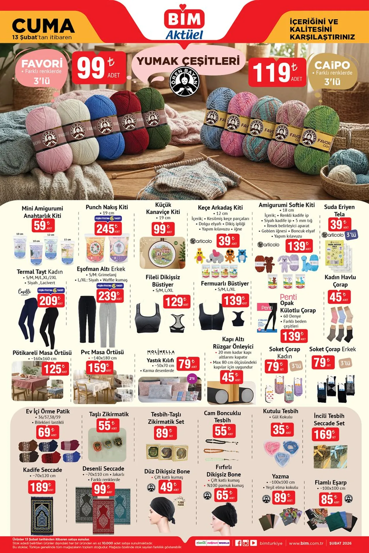 BİM 10-13 Şubat aktüel ürünler kataloğu çıktı! Bu hafta BİM marketlerde hangi ürünler satışa çıkacak?