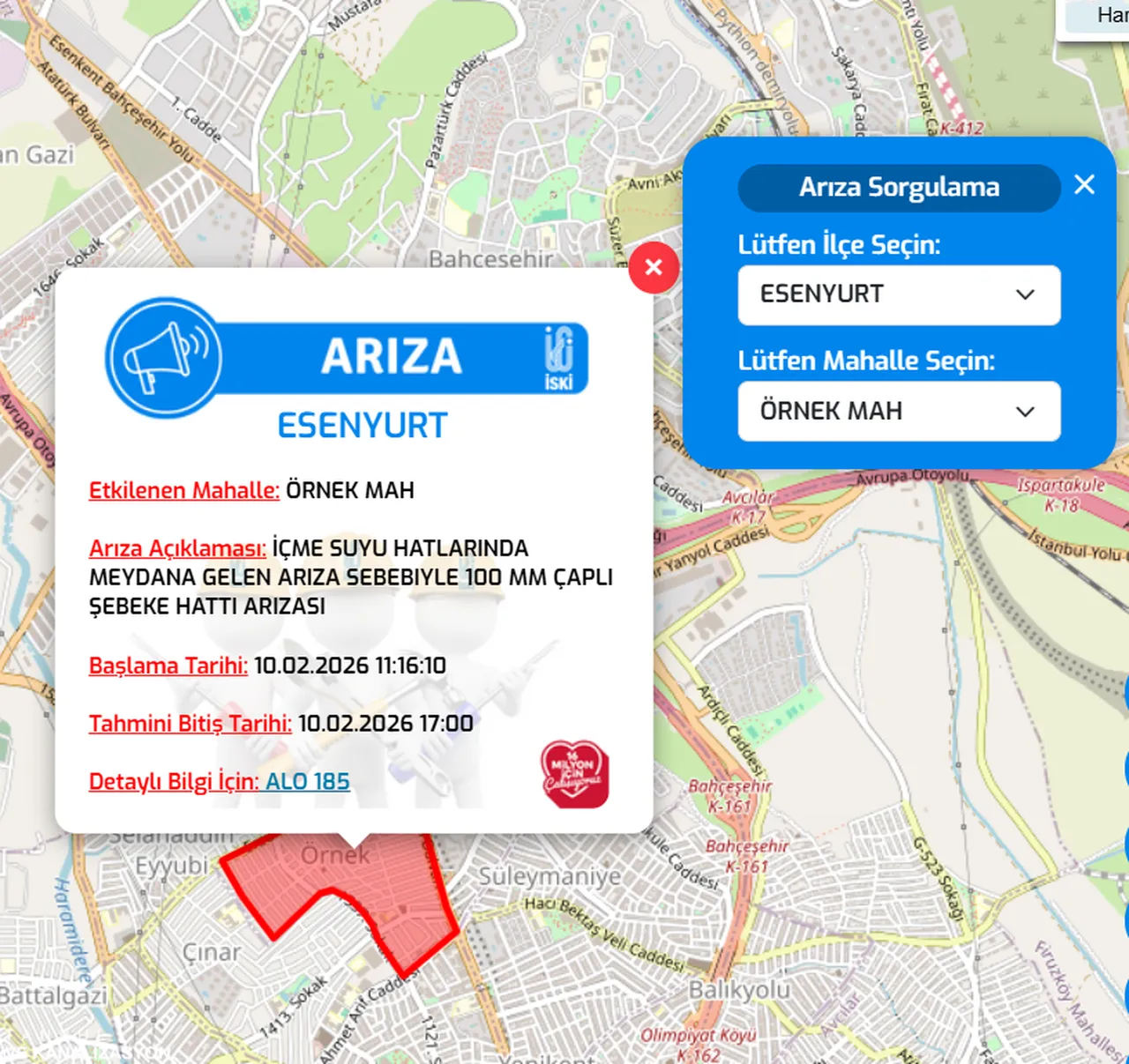 İstanbul (Esenyurt, Beyoğlu, Kadıköy) su kesintisi! 10 Şubat İstanbul'da sular ne zaman gelecek?