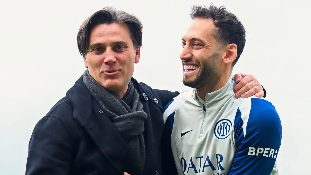 Montella, Hakan Çalhanoğlu ile bir araya geldi