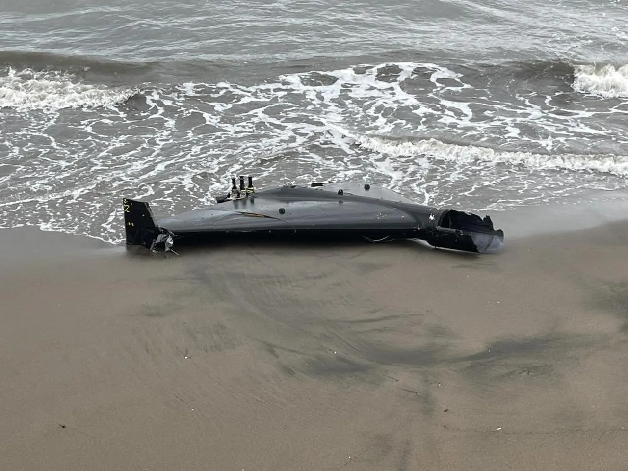 Ordu'da sahile insansız hava aracı parçası vurdu! Gören telefona sarıldı