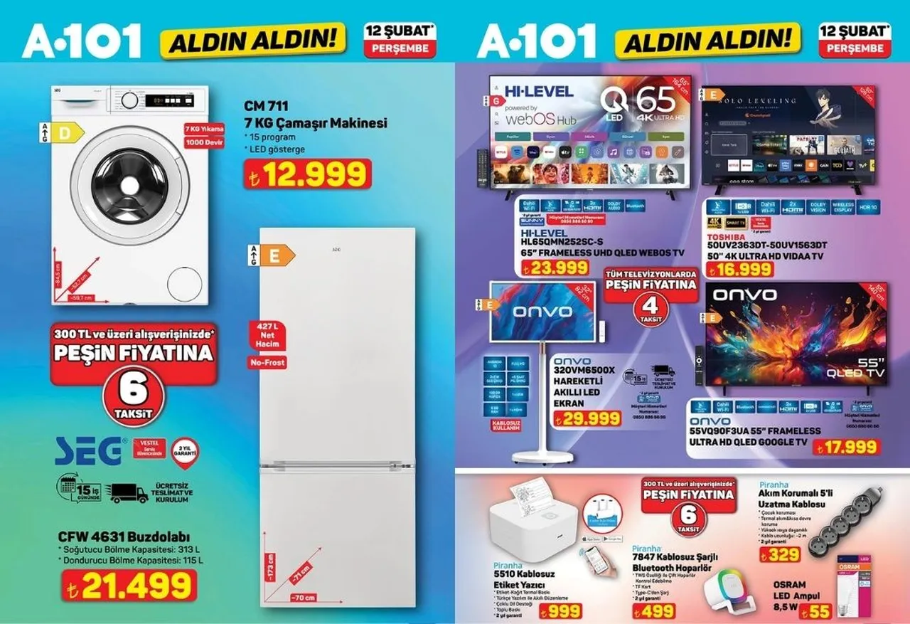 A101 Aktüel ürünler fiyat listesi 12 Şubat 2026! Ramazan ayına indirimli ürünler geliyor