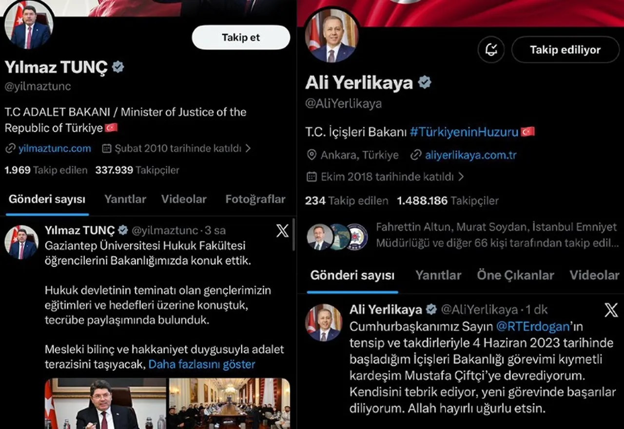 Görevden affını istemişti! Ali Yerlikaya'nın sosyal medya hesabında dikkat çeken değişiklik