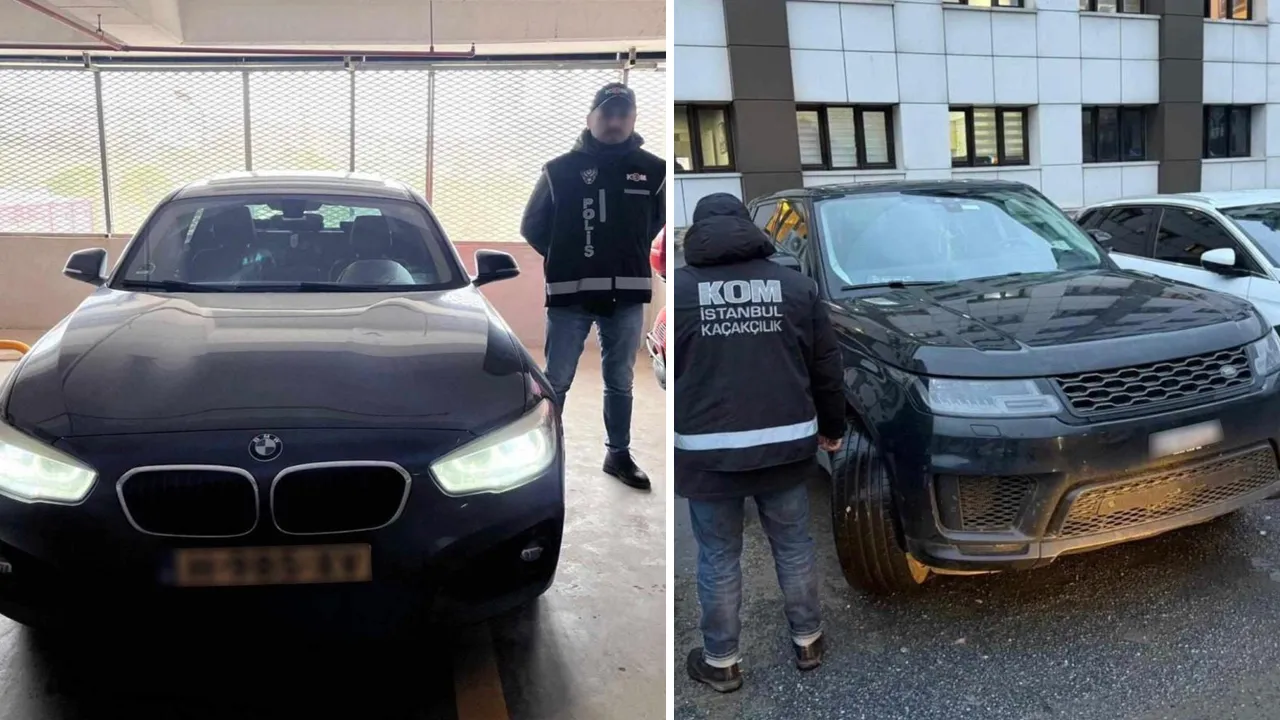 Polis olayı çözdü: 11 kaçak lüks otomobil ele geçirildi