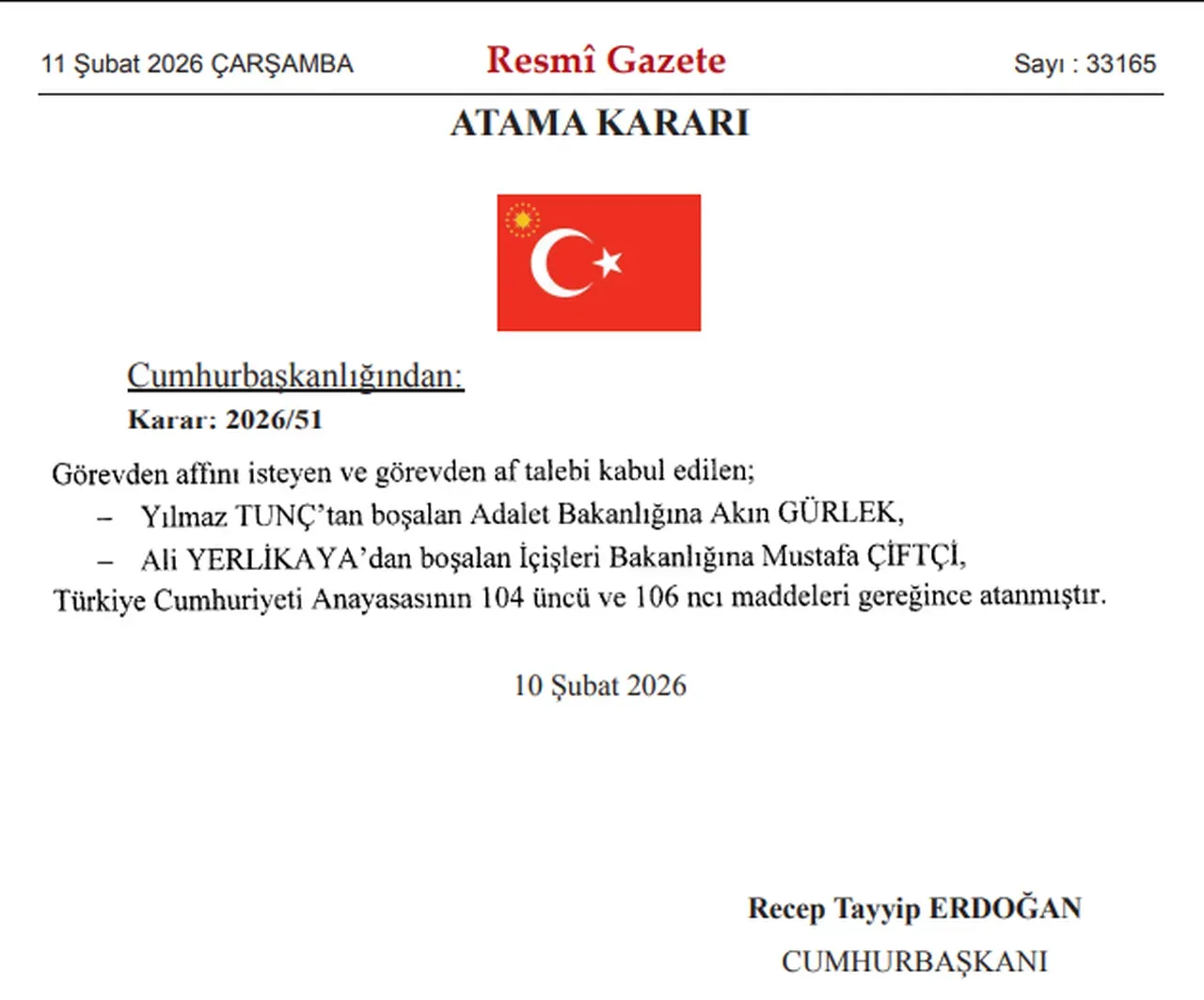 Yeni Kabine listesi belli oldu! Hangi bakanlıklar değişti?