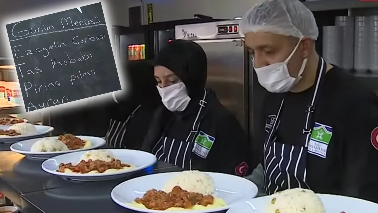 Belediye'den Semt Lokantası! 4 çeşit yemek 55 lira 